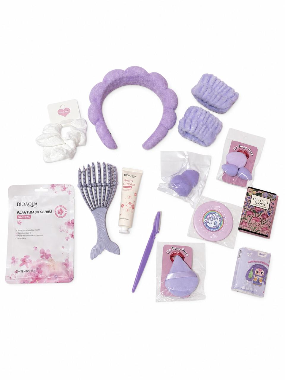 SET UN BESO ROSA - COLOR MORADO