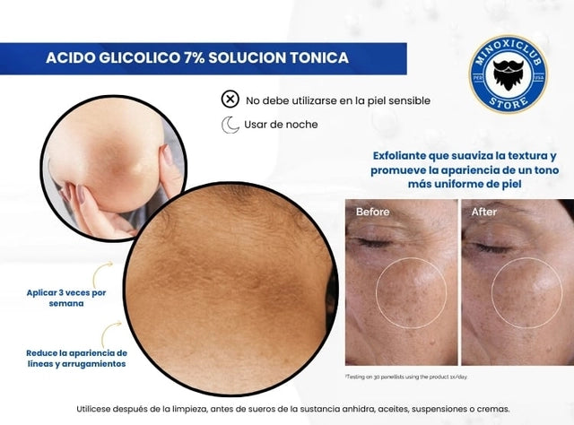 THE ORDINARY - Tónico exfoliante con ácido glicólico al 7%.