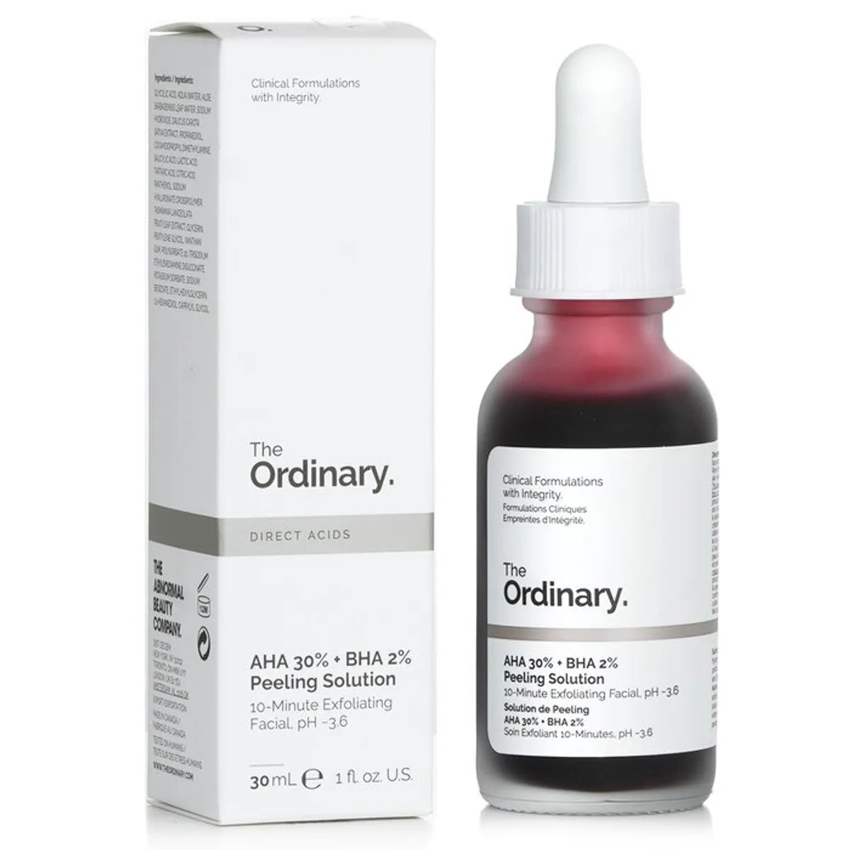 THE ORDINARY - Solución exfoliante con AHA al 30% + BHA al 2%.